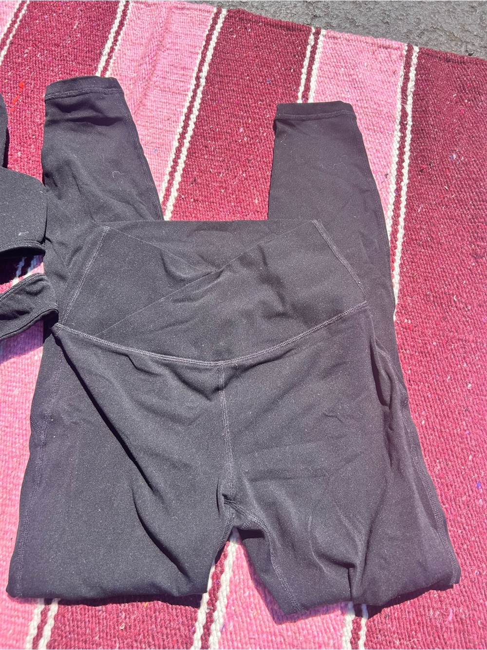 Wiskii corset bra and leggingsHigh-Waist Black Leggings - Sleek Everyday Comfort - Picture 5 of 10